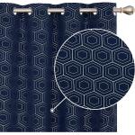 Dunkelblaue Unifarbene Moderne Schlaufenschals & Ösenschals aus Textil blickdicht 2-teilig 