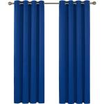 Royalblaue Moderne Verdunkelungsvorhänge aus Textil abdunkelnd 2-teilig 