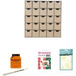 Reduzierte Bunte DecoPatch Decoupage Papier & Decopatch Papier mit Weihnachts-Motiv 