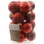 Rote Runde Christbaumkugeln & Weihnachtsbaumkugeln zum Hängen 