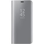 Silberne Xiaomi Redmi Note 13 Pro Hüllen Art: Flip Cases mit Bildern aus Leder mit Ständer 