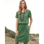 Grüne Elegante Deerberg Bio Nachhaltige Sweatkleider aus Jersey für Damen Größe 3 XL 