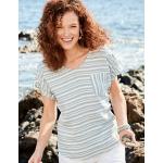 Reduzierte Deerberg Nachhaltige Shirts mit Tasche aus Leinen für Damen Größe XL 