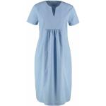 Blaue Kurzärmelige Deerberg Nachhaltige Shiftkleider aus Baumwolle für Damen Größe M für den für den Sommer 