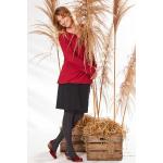 Schwarze Deerberg Nachhaltige Strickröcke aus Baumwolle für Damen Größe L 