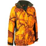 Orange Wasserdichte Winterjacken mit Reißverschluss aus Polyester mit Kapuze für Damen Größe S für den für den Winter 