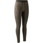Braune Deerhunter Thermo-Leggings aus Polyester für Damen für den für den Winter 