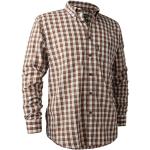 Braune Karo Button Down Kragen Hemden mit Button-Down-Kragen mit Knopf für Herren für den für den Frühling 