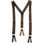 Braune Deerhunter Breite Hosenträger mit Knopf aus Latex 
