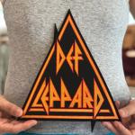 Def Leppard Hard Rock Band Musik Logo Abzeichen Gesticktes Aufnäher Zum Aufnähen