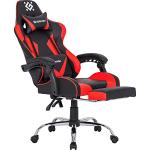 Reduzierte Schwarze Gaming Stühle & Gaming Chairs aus Stoff höhenverstellbar 