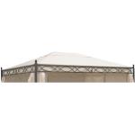 DEGAMO Dachplane für Pavillon Rivoli 3x4 Meter, Farbe ecru
