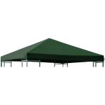 DEGAMO Ersatzdach für Metall- und Alupavillon 3x3 Meter grün, wasserdicht PVC-beschichtet