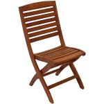 Braune Degamo Nachhaltige Gartenstühle & Balkonstühle geölt aus Holz Breite 0-50cm, Höhe 50-100cm, Tiefe 50-100cm 2-teilig 