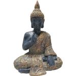 Schwarze Asiatische Dehner Buddha-Gartenfiguren 