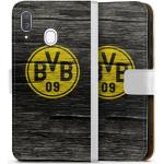 DeinDesign Handyhülle »BVB Holzoptik« Samsung Galaxy A40, Hülle Borussia Dortmund BVB Holzoptik, weiß, weiß
