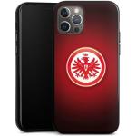 DeinDesign Handyhülle »Eintracht Frankfurt« Apple iPhone 12 Pro, Hülle Eintracht Frankfurt Offizielles Lizenzprodukt Wappen, schwarz, schwarz