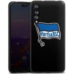 DeinDesign Handyhülle »Hertha BSC schwarz« Huawei P20 Pro, Hülle Hertha BSC Fußball Offizielles Lizenzprodukt, schwarz, schwarz