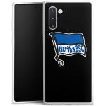 DeinDesign Handyhülle »Hertha BSC schwarz« Samsung Galaxy Note 10, Hülle Hertha BSC Fußball Offizielles Lizenzprodukt, weiß, weiß