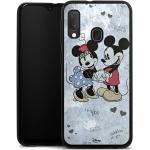 DeinDesign Handyhülle »Mickey&Minnie In Love« Samsung Galaxy A20e, Hülle Disney Mickey & Minnie Mouse Vintage, schwarz, schwarz