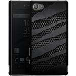 Anthrazitfarbene DeinDesign Sony Xperia Z5 Compact Cases Art: Hard Cases mit Muster aus Kunststoff kratzfest 