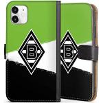 Schwarze DeinDesign Borussia Mönchengladbach Vegane iPhone Hüllen Art: Geldbörsen mit Bildern aus Kunstleder mit Schutzfolie 
