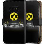 Schwarze DeinDesign Vegane Samsung Galaxy S10e Cases Art: Geldbörsen mit Bildern aus Leder mit Schutzfolie 