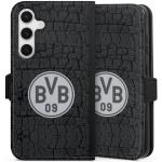 Schwarze DeinDesign BVB Vegane Samsung Galaxy S24 Hüllen Art: Geldbörsen mit Bildern aus Kunstleder mit Schutzfolie 