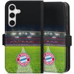 Schwarze DeinDesign FC Bayern Vegane Samsung Galaxy S24 Hüllen Art: Geldbörsen mit Bildern aus Kunstleder mit Schutzfolie 