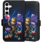 Schwarze DeinDesign Guardians of the Galaxy Groot Vegane Samsung Galaxy S24 Hüllen Art: Geldbörsen mit Bildern aus Kunstleder mit Schutzfolie 