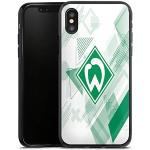 Schwarze DeinDesign Werder Bremen iPhone X/XS Cases mit Muster aus Silikon 