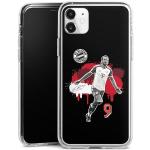 DeinDesign Silikon Hülle kompatibel mit Apple iPhone 11 Case transparent Handyhülle FC Bayern München Harry Kane Offizielles Lizenzprodukt