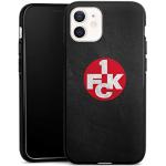 DeinDesign Silikon Hülle kompatibel mit Apple iPhone 12 Case schwarz Handyhülle Offizielles Lizenzprodukt 1. FC Kaiserslautern 1. FCK