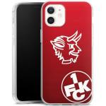 DeinDesign Silikon Hülle kompatibel mit Apple iPhone 12 Case transparent Handyhülle Offizielles Lizenzprodukt Teufel 1. FC Kaiserslautern