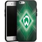 DeinDesign Silikon Hülle kompatibel mit Apple iPhone 6s Case schwarz Handyhülle SV Werder Bremen Offizielles Lizenzprodukt Wappen