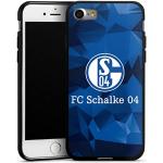 Schwarze DeinDesign Schalke 04 iPhone 7 Hüllen mit Muster aus Silikon 