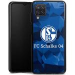 Schwarze DeinDesign Schalke 04 Samsung Galaxy A12 Hüllen mit Muster aus Silikon 