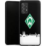 Schwarze DeinDesign Werder Bremen Samsung Galaxy A52 Hüllen mit Skyline-Motiv mit Bildern aus Silikon für Damen 