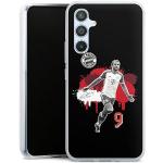 DeinDesign Silikon Hülle kompatibel mit Samsung Galaxy A54 5G Case transparent Handyhülle FC Bayern München Harry Kane Offizielles Lizenzprodukt
