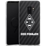Anthrazitfarbene DeinDesign Borussia Mönchengladbach Samsung Galaxy S9 Hüllen durchsichtig aus Silikon für Damen 