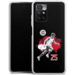 DeinDesign Silikon Hülle kompatibel mit Xiaomi Redmi 10 Case transparent Handyhülle FC Bayern München Thomas Müller Offizielles Lizenzprodukt