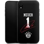 DeinDesign Slim Case extra dünn kompatibel mit Apple iPhone Xr Silikon Handyhülle schwarz Hülle FC Bayern München FCB Manuel Neuer