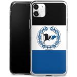 DeinDesign Slim Case extra dünn kompatibel mit Apple iPhone 11 Silikon Handyhülle transparent Hülle Arminia Bielefeld Offizielles Lizenzprodukt Arminen