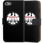 Schwarze DeinDesign Eintracht Frankfurt Vegane iPhone 7 Hüllen Art: Geldbörsen mit Bildern aus Leder mit Schutzfolie 