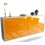 Orange Moderne Sideboards Hochglanz matt Breite 150-200cm, Höhe 150-200cm, Tiefe 0-50cm 