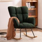 Grüne Moderne Stillstühle aus Teddy Breite 50-100cm, Höhe 50-100cm, Tiefe 50-100cm 