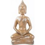 Braune Asiatische 28 cm Buddha Figuren aus Kunstharz 