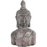 Graue Asiatische 38 cm Höffner Buddha Figuren 