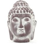 Graue Asiatische 16 cm Buddha Figuren 2-teilig 