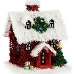 Roter 19 cm Weihnachtsbaumschmuck aus Kunststoff 